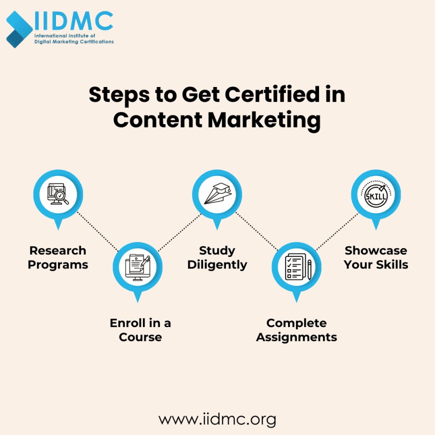 Steps to Get Certified in Content Marketing