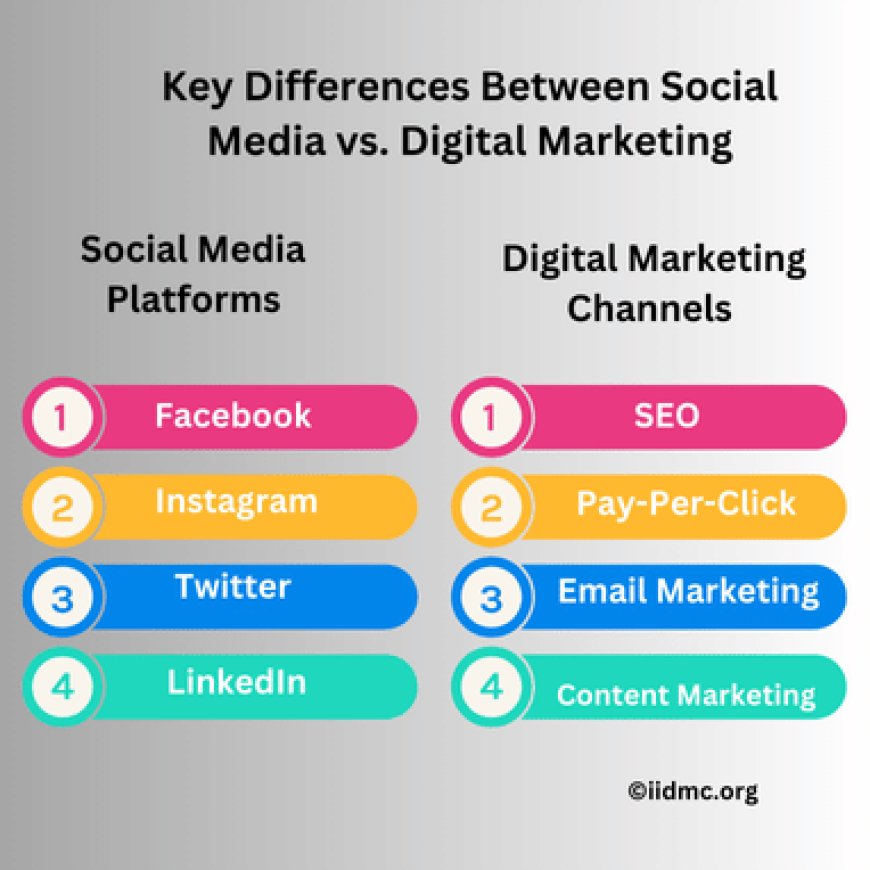 Key Differences Between Social Media vs. Digital Marketing